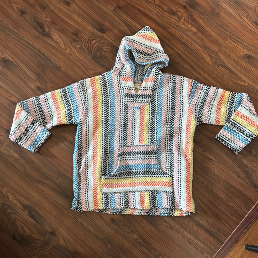 Multicolor Striped Baja Hoodie